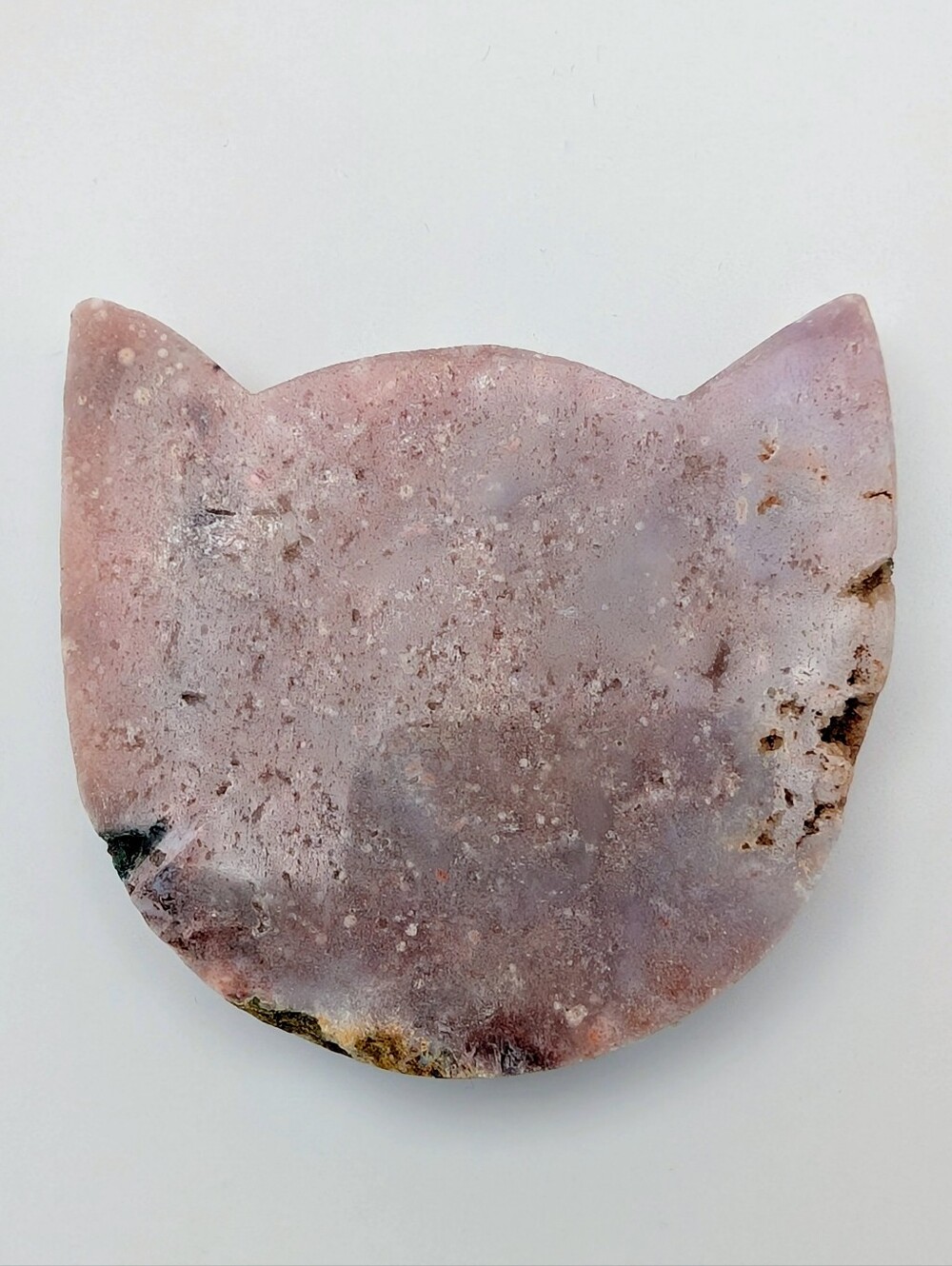 Pink Amethyst Cat Carving Crystal